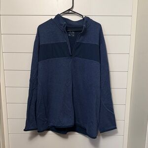 adidas Navy Blue Quarter-Zip Sweatshirt